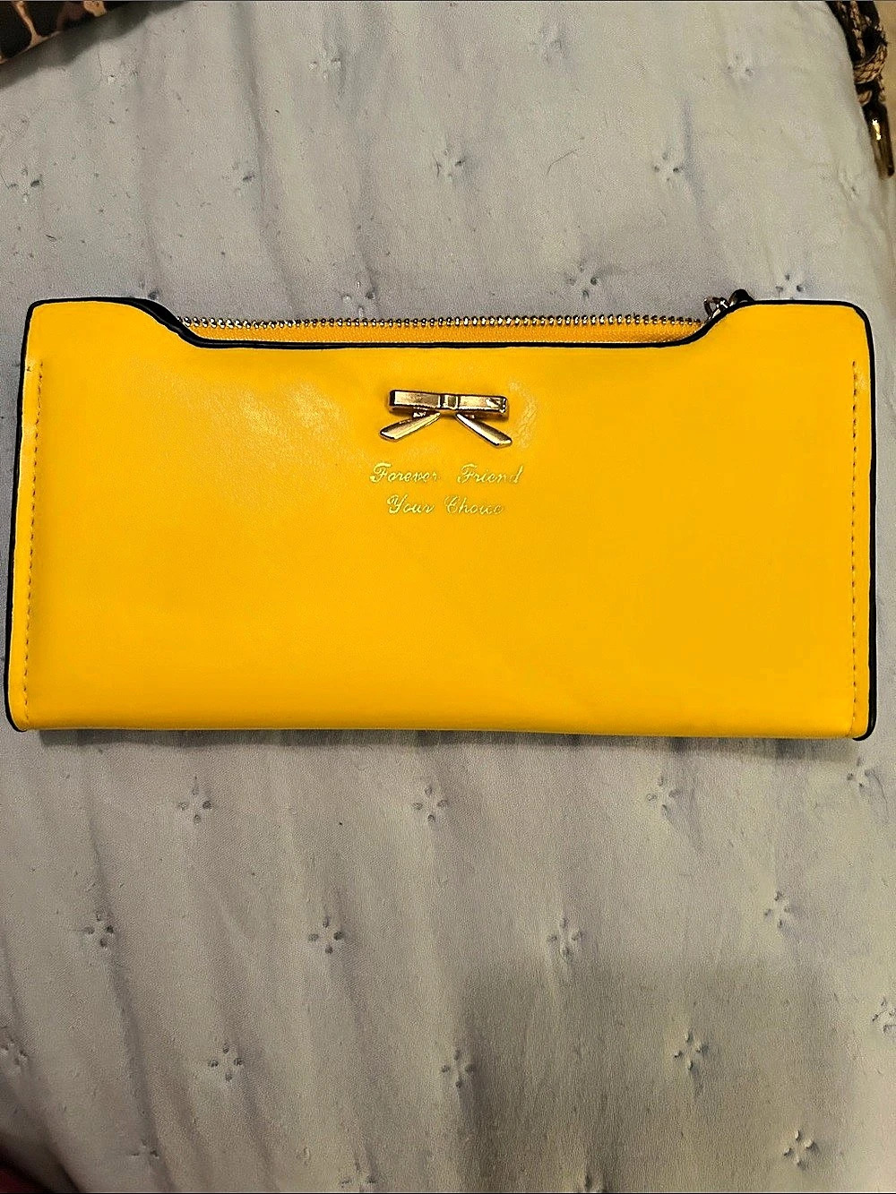 Sondra Roberts Yellow Zip-Around Wallet